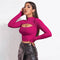 Hollow Thin Solid Color Knitted Top